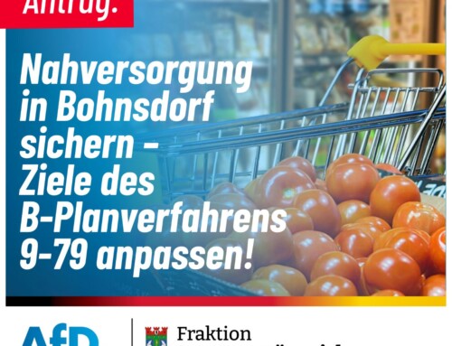 Nahversorgung in Bohnsdorf sichern – Ziele des B-Planverfahrens 9-79 anpassen